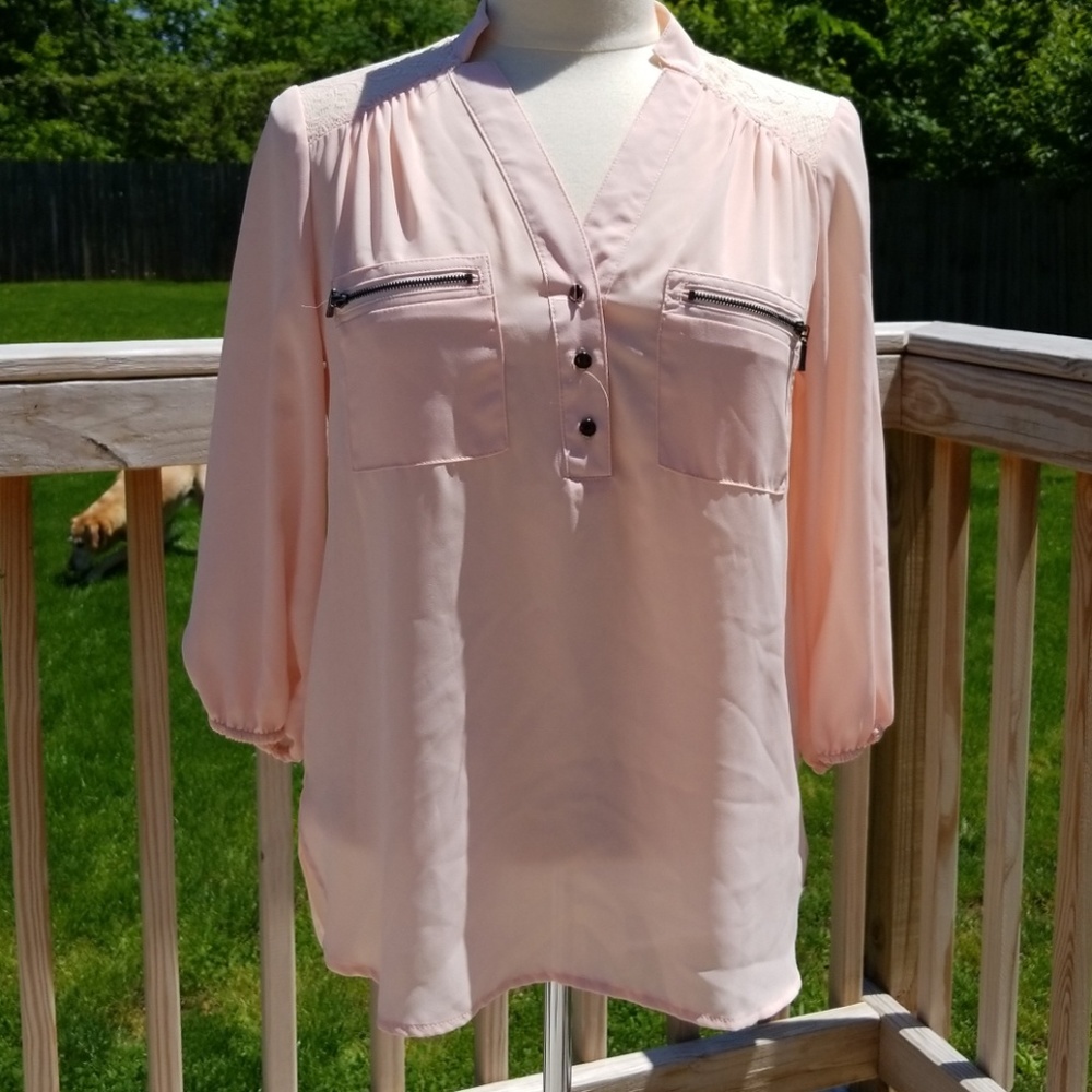 Peachy pink summer tunic